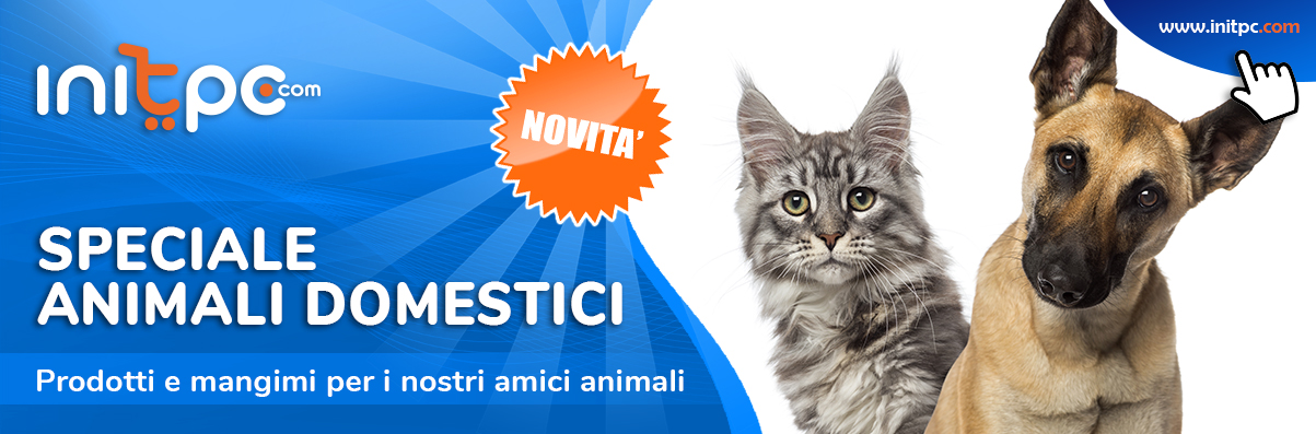 Prodotti per animali domestici: pet food, giochi, igiene e benessere